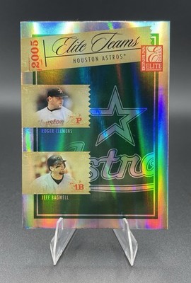 2005 Donruss Elite Teams Houston Astros - Clemens, Biggio, Berkman /750 Holo