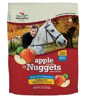 Manna Pro Horse Treats Apple Bite Size Nuggets 4 Pound Bag Nutritional Reward