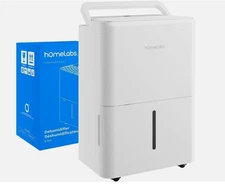 hOmeLabs 8-Pint Wi-Fi Dehumidifier Ultra Quiet 1,800 Sq Ft, Open Box Complete
