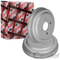 2X Ashika 200Mm Bremstrommeln Hinten Passend FÜR Chevrolet Spark Links+Rechts |