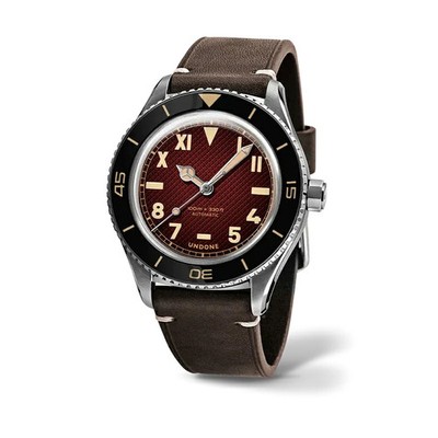 UNDONE Watch Automatic Red Leather Strap BCP-CAL-UME