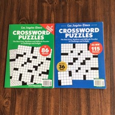 Los Angeles Times Crossword Puzzle Books (Lot Of 2) Brand New.