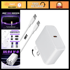 65W PD Fast USB C Charger  10FT Long Cable for JBL Flip, Charge, Clip Speakers