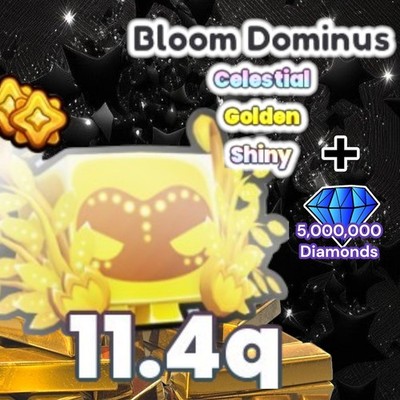 Shiny Golden Bloom Dominus + 5 Million Diamonds. PS99