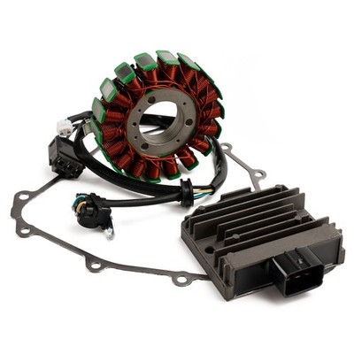 Stator + Voltage Rectifier + Gasket For Kawasaki Z 400, Ninja 400, ABS 2018-23 U