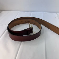 Top Grain Leather Oil Tanned 1.5 Inch Wide Size 52 Men’s Brown Gold Tone Buckle