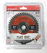Crescent Carbide Circular Saw Blade 5-3/8" x 50T Aluminum Cutting CSBAM-550