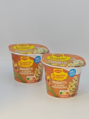 MAGGI 5 MiNUTEN TERRİNE SPAGHETTI IN CREMIGER PFIFFERLING-SA 2 Packungen je 54 g