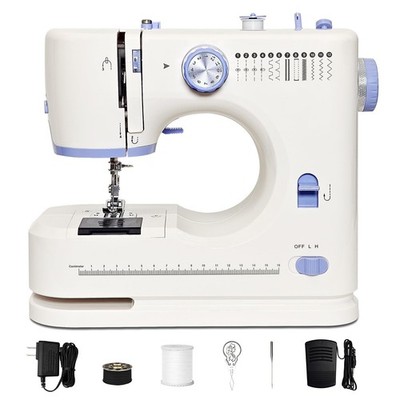 BeginnerFriendly Mini Sewing Machine with 12 Builtin Stitches, Sewing Machine...