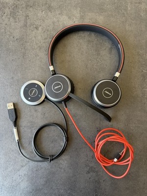 Jabra Evolve 40 Mono Black Headband Headsets and GN ENC010 