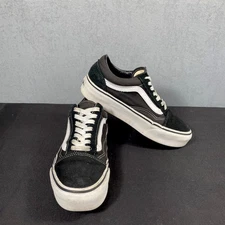 VANS Old Skool Classic Black White Suede Canvas Skate Shoes Women’s 7.5/ Men’s 6