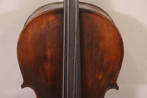 Altes Musikinstrument Cello mit Zettel datiert 1770 (MVL3907) - Bild 4 von 16