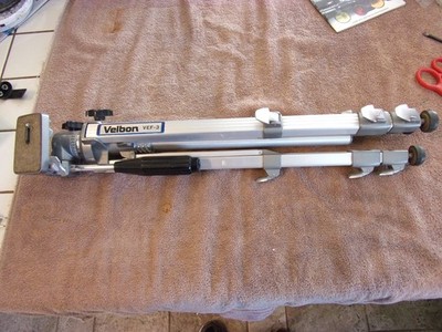 Velbon VEF-3 Aluminum Tilt Head Adjustable Camera Video Tripod