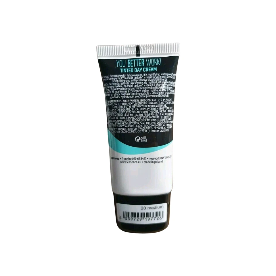 Essence YOU BETTER WORK getönte leicht deckende Tagescreme 20 medium 30 ml NEU - Bild 2 von 2