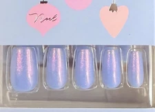 Red Aspen Christmas Medium Coffin Glazed Holographic It’s Tinsel Time, Claire🎤