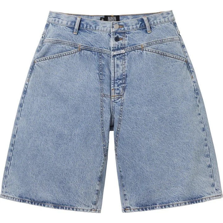 Short en denim baggy Supreme Marithe Francis Girbaud X Seam   indigo lavé taille 36