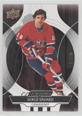 2024-25 Upper Deck Engrained Icons Mahogany 57/75 Serge Savard #21 HOF 2o7