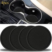 4PCS Car Cup Coaster Universal Non-Slip Cup Holders Embedded in Ornamen