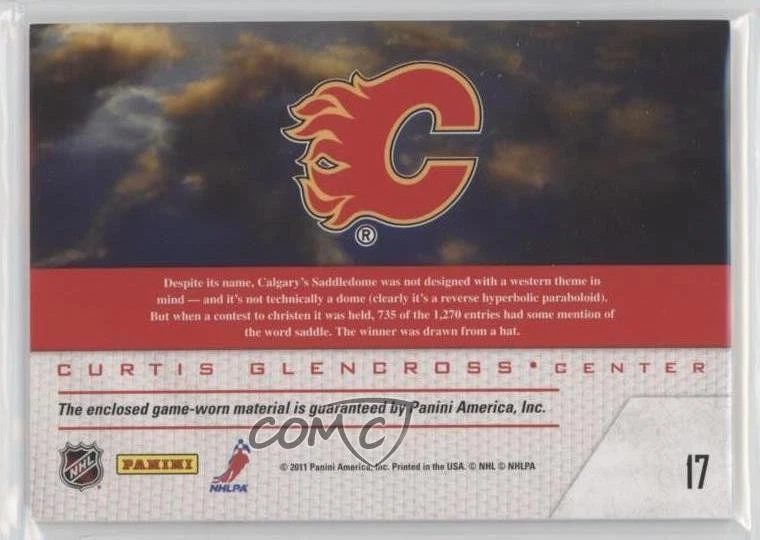 2011-12 Pinnacle Game Night Materials Curtis Glencross #17 - Image 2 of 2