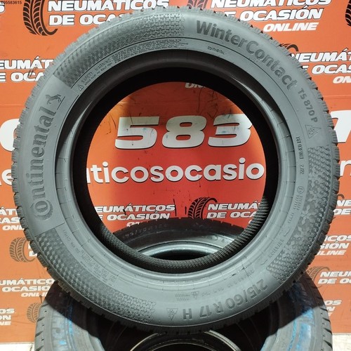 2x 215 60 R17 96H CONTINENTAL WINTER CONTACT 7.8/7.8MM REF. 15313 - Imagen 4 de 9