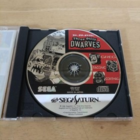 Sega Saturn Three Dirty Dwarves 1996 GC with Manual & Registration Card USED