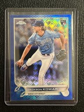 2022 Topps Chrome Logofractor Edition Jackson Kowar #105 Blue Refractor /150