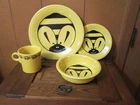 Fiestaware BUMBLE BEE 4 piece setting Daffodil yellow discontinued Fiesta