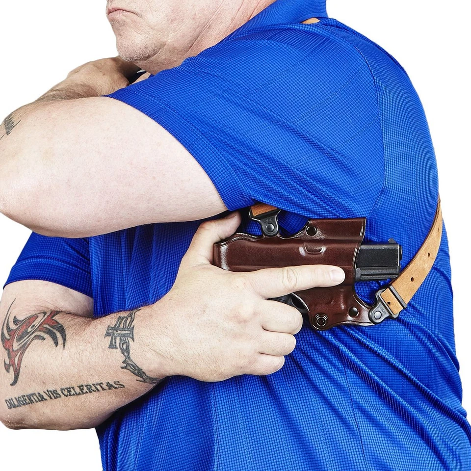 Galco Jackass Shoulder Leather Holster, Right Hand, Black, JR212B - Image 4 of 4