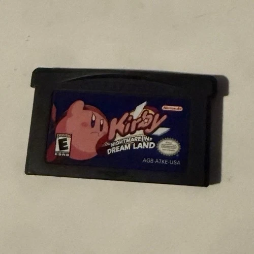 Nintendo Kirby: Nightmare in Dream Land Kirby Series GBA Testing and working