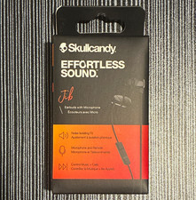 Skullcandy Jib Wired In-Ear Earbuds 3.5mm Black Noise Isolating Mic Remote NEW
