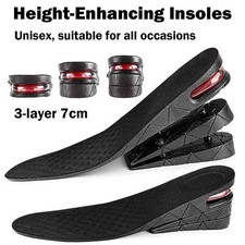 3 Layer Man 7 cm 2.75 inches Increase Height Insole Taller Pad Left and Right 