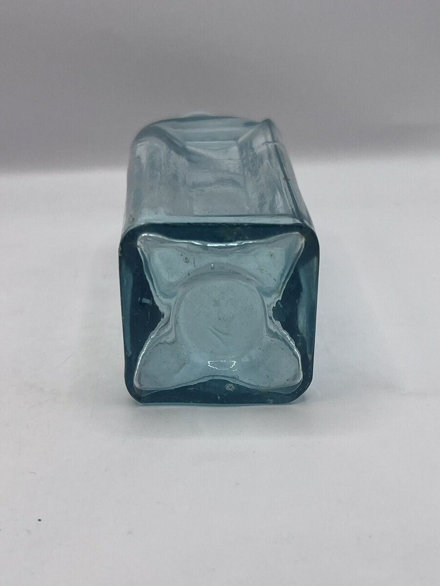 Vintage Medicine Glass Light Blue Bottle 6” | eBay