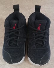 Nike Jordan 12 Retro Reverse Taxi Black Suede Sneaker Toddler Size 5C 850000-017