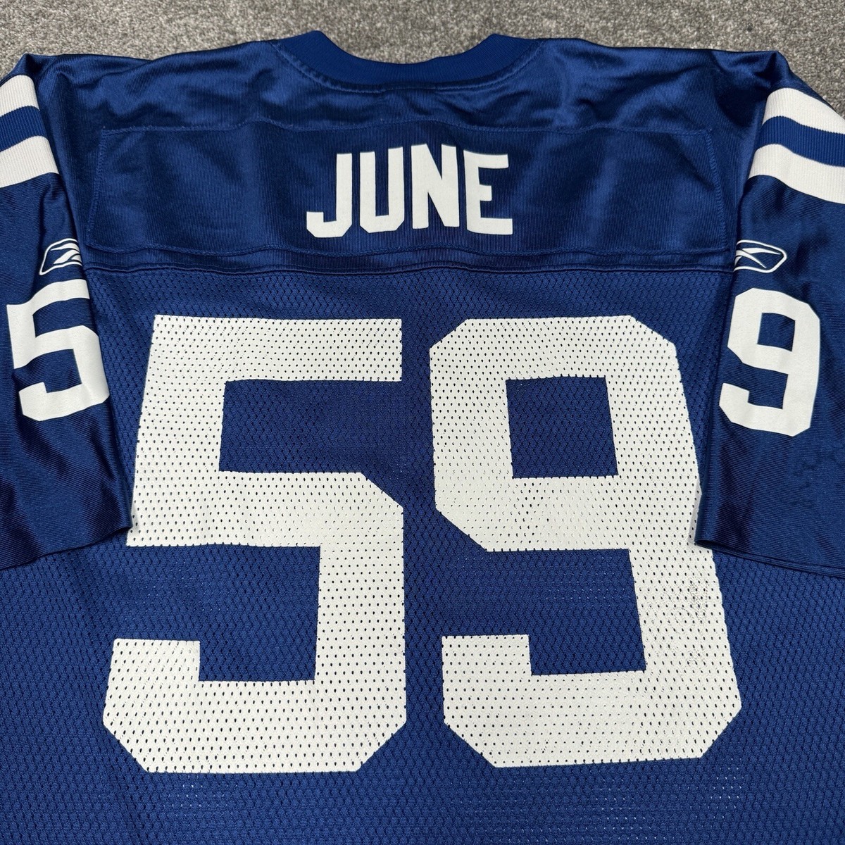 極美品 Reebok NFL COLTS 63 SATURDAY Jersey Indianapolis Colts Jersey Men XL Blue Cato June NFL Football