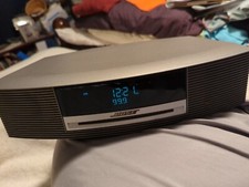 BOSE WAVE MUSIC SYSTEM MODEL CD AM/FM Radio Alarm w/ 2 Remote - TESTED 
