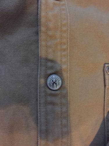 Jesse James Workwear Beige Canvas, Fleece Lined, Hooded Jacket, Kids XL(14-16) - Picture 3 of 7