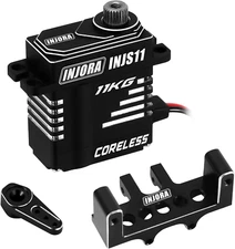 Coreless High Torque Micro Servo with Mount and Servo Horn for SCX24 C10 JLU Bro
