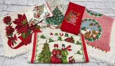 Vintage Towel Lot Christmas 