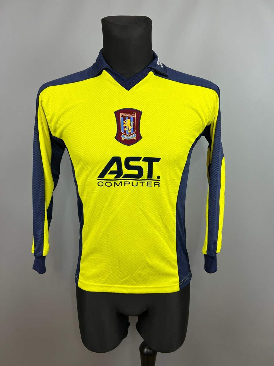 Reebok Aston Villa シャツ ASTON VILLA 2000 2001 AWAY FOOTBALL SHIRT REEBOK LONG SLEEVE