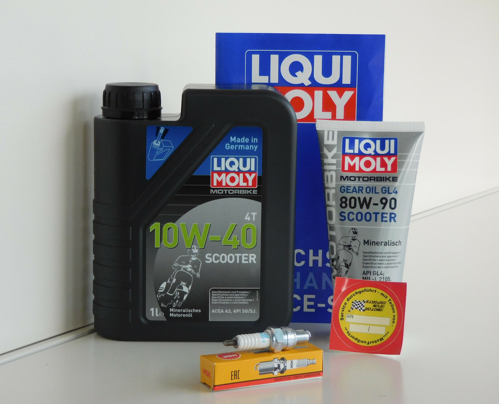 Maintenance Set Explorer Speed 125 for Inspection with Oil and Spark Plug