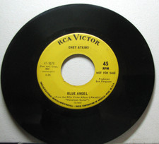 PROMO 45 RPM Single---  CHET ATKINS:  Blue Angel / Huntin' Boots