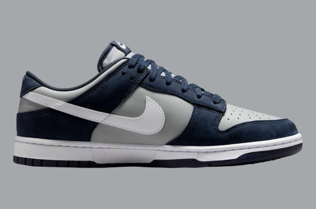 Nike Dunk Low Shoes Suede Georgetown Obsidian Grey White