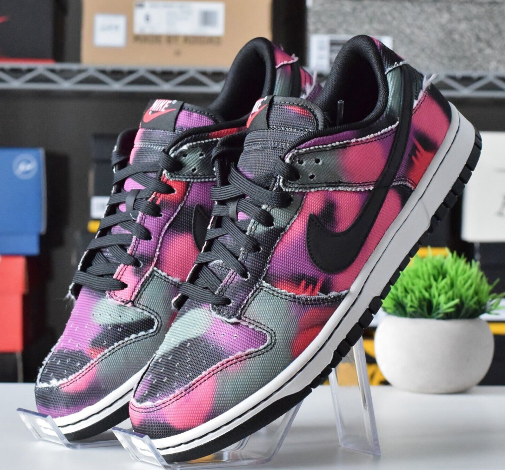 Size 14, 7, Nike Dunk Low Retro Graffiti Pink DM0108-002 Size 14, 7, Nike Dunk Low Retro Graffiti Pink DM0108-002