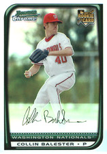 2008 Bowman Chrome Draft Refractors #BDP6a Collin Balester Washington Nationals
