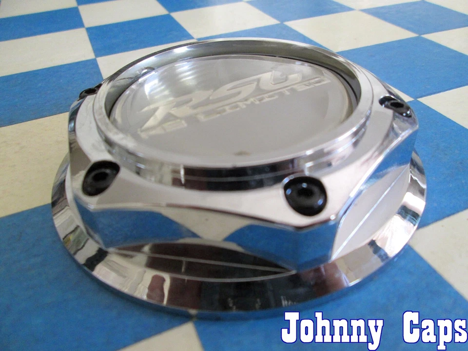 Ruedas RSL [31] Tapa central cromada usada # C-0126 (CANTIDAD. 1)   Foto 3 de 4