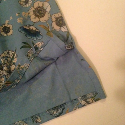 NEW NWT J.Jill Top Women Medium Blue Floral Luxe Supima Boatneck Tee Long Sleeve - Picture 7 of 10