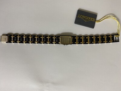 Longines CMZ 5736 Women's  watch black and yellow gold plated  For parts Only