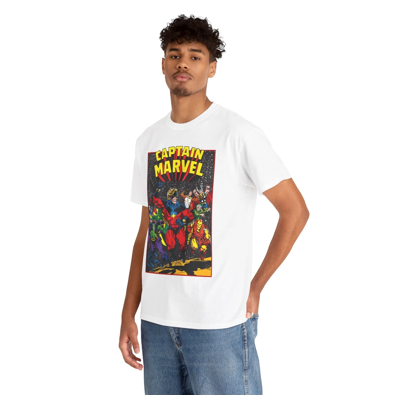 Captain Marvel T-Shirt - Marvel Comics - Jim Starlin Art - Mar-Vell - Kree