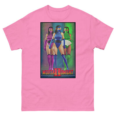 Female Ninjas Mortal Kombat Tee, Vintage Gamer Shirt, Kitana, Jade, Mileena MK2