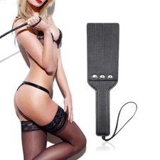 Bondage 235mm Slave Spanking Paddle PU Leather Punishment Whip Flogger